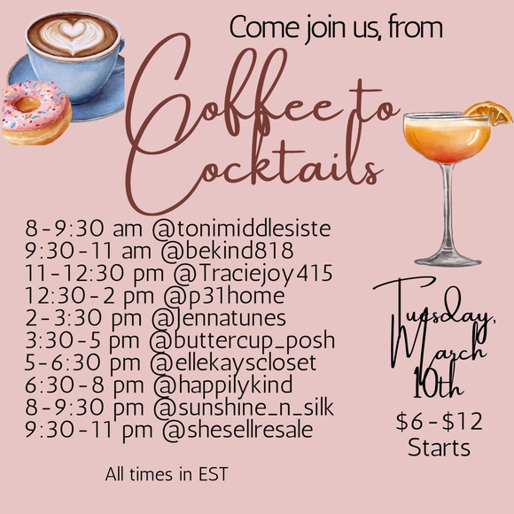 Accessories - Live 3/10 From Coffee to Cocktails Raid Train